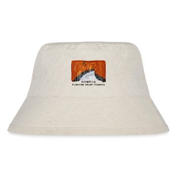 Japan, Kyoto, Fushimi Inari Taisha Torii Drawing - Stanley/Stella Recycled Bucket Hat - natural - Front