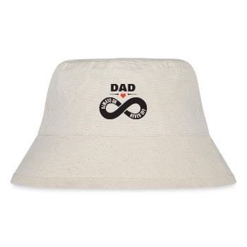 Dad Always On Never Off Papa Shirt Vatertag - Stanley/Stella recycelter Bucket Hat - Naturweiß - Vorne