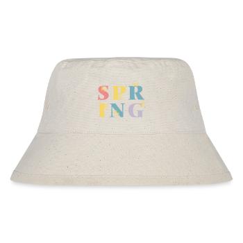 Endlich Frühling! - Stanley/Stella recycelter Bucket Hat - Naturweiß - Vorne