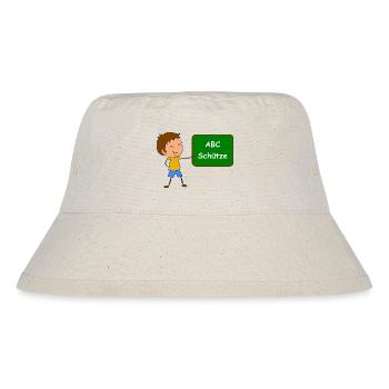 Einschulung ABC Schütze - Stanley/Stella recycelter Bucket Hat - Naturweiß - Vorne