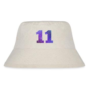 Number 11 galaxy - Stanley/Stella Recycled Bucket Hat - natural - Front