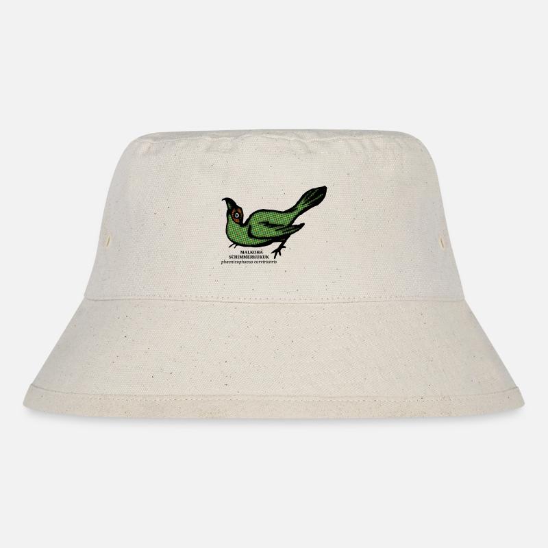 Malkoha cuckoo curvirostris rainforest retro bird - Stanley/Stella Recycled Bucket Hat - natural