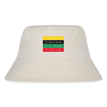 Green-black inferno Best in town - Stanley/Stella Recycled Bucket Hat - natural - Front