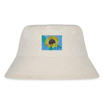 Sonnenblume Bunte Malerei Kunst - Stanley/Stella recycelter Bucket Hat - Naturweiß - Vorne