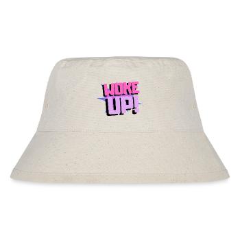 woke up - Stanley/Stella Recycled Bucket Hat - natural - Front