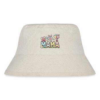 Pastell Ostern Mama Design - Stanley/Stella recycelter Bucket Hat - Naturweiß - Vorne