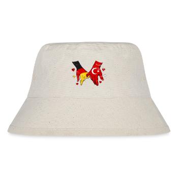 Germany Turkey Flags Holding Hands Used - Stanley/Stella Recycled Bucket Hat - natural - Front