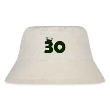 Thirty Crown Anniversary Design - Stanley/Stella Recycled Bucket Hat - natural - Front