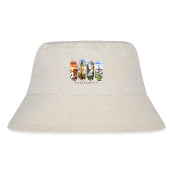 Voyage de vacances en Californie – Motif Golden State - Bob recyclé Stanley/Stella - blanc naturel - Devant