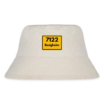 ALTE POSTLEITZAHL 7122 PLZ 74354 BESIGHEIM BAWÜ - Stanley/Stella recycelter Bucket Hat - Naturweiß - Vorne