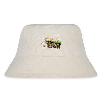 Lemminge Eigener Weg Individualität Statement Humo - Stanley/Stella recycelter Bucket Hat - Naturweiß - Vorne