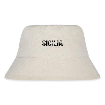 Sicilia Palmen Insel Sizilien - Stanley/Stella recycelter Bucket Hat - Naturweiß - Vorne