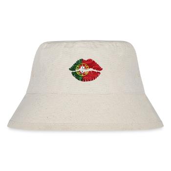 Kuss Portugal - Stanley/Stella recycelter Bucket Hat - Naturweiß - Vorne