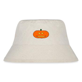 HALLOWEEN. KÜRBIS. HALLOWEEN-KÜRBIS - Stanley/Stella recycelter Bucket Hat - Naturweiß - Vorne
