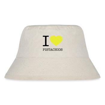 J’AIME LES PISTACHES Pistazien - Bob recyclé Stanley/Stella - blanc naturel - Devant