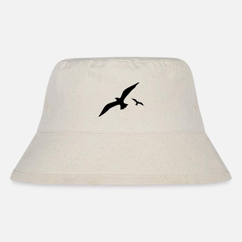 Möwe - Stanley/Stella recycelter Bucket Hat - Naturweiß
