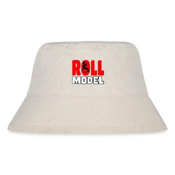 Each wheelchair user is a roll model* - Stanley/Stella Recycled Bucket Hat - natural - Front