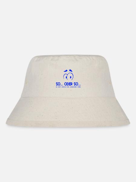 So...Oder So: Hässlicher Vogel - Blau - Stanley/Stella recycelter Bucket Hat - Naturweiß
