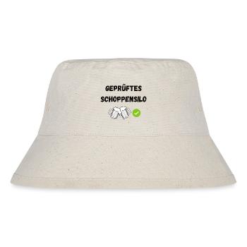 Geprüftes Schoppensilo Biertrinker - Stanley/Stella recycelter Bucket Hat - Naturweiß - Vorne