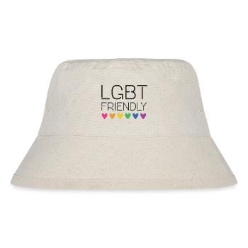 LGBT-freundlich - Stanley/Stella recycelter Bucket Hat - Naturweiß - Vorne