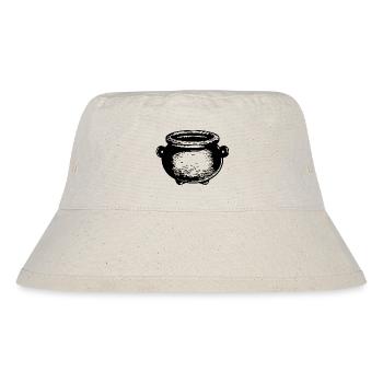 Kessel Magisch Hexe Halloween - Stanley/Stella recycelter Bucket Hat - Naturweiß - Vorne