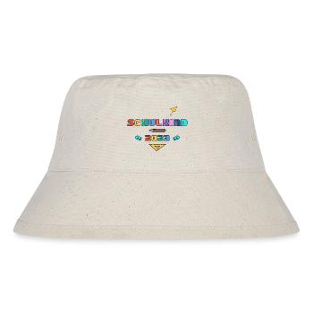 School Child School Enrollment 1st Grade Gift - Stanley/Stella Recycled Bucket Hat - natural - Front