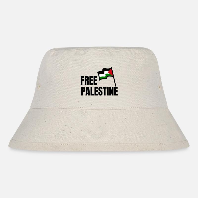 Free palestine - Bob recyclé Stanley/Stella - blanc naturel