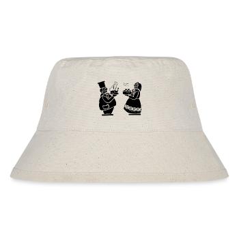leckerer Braten - Stanley/Stella recycelter Bucket Hat - Naturweiß - Vorne
