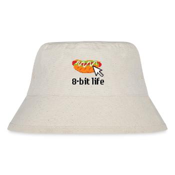 Hotdog Sandwich 8bit Retro - Stanley/Stella recycelter Bucket Hat - Naturweiß - Vorne