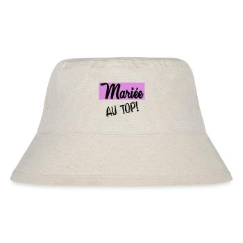 HOCHZEIT. ZUKÜNFTIGE BRAUT. Junggesellinnenabschied - Stanley/Stella recycelter Bucket Hat - Naturweiß - Vorne