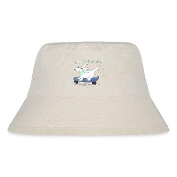 Gute Energie - Stanley/Stella recycelter Bucket Hat - Naturweiß - Vorne