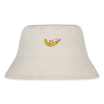 Art is lifestyle #1Neu7 - Stanley/Stella recycelter Bucket Hat - Naturweiß - Vorne