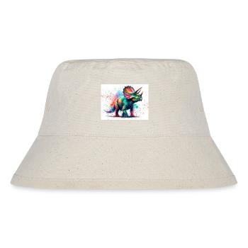 Dinosaur in watercolor - Stanley/Stella Recycled Bucket Hat - natural - Front
