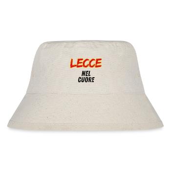 Lecce Jaune Rouge dans le Cœur - Bob recyclé Stanley/Stella - blanc naturel - Devant