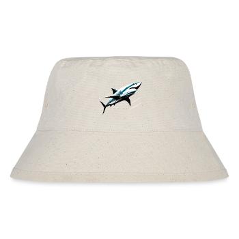 Hai in Bewegung - Stanley/Stella recycelter Bucket Hat - Naturweiß - Vorne
