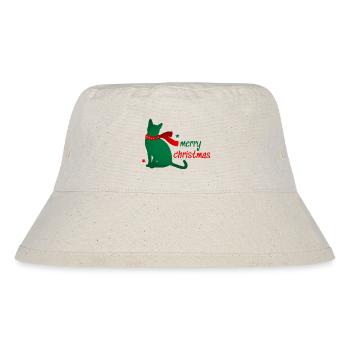 Cat Star Animal Christmas Scarf 3D Gift - Stanley/Stella Recycled Bucket Hat - natural - Front