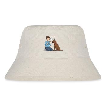 Sign language for dogs – Hello ! - Stanley/Stella Recycled Bucket Hat - natural - Front