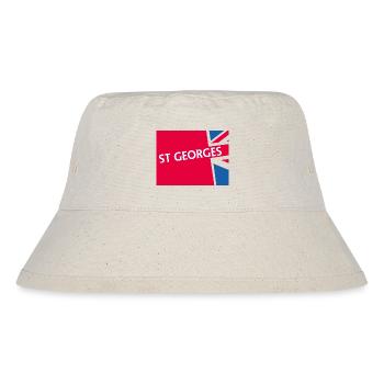 Motif Union Jack coloré - Bob recyclé Stanley/Stella - blanc naturel - Devant