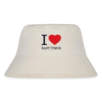 I love East Timor - Stanley/Stella Recycled Bucket Hat - natural - Front