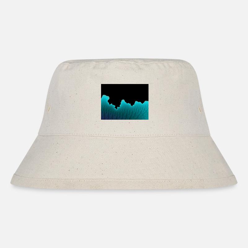 Neon Korallenwand - Stanley/Stella recycelter Bucket Hat - Naturweiß