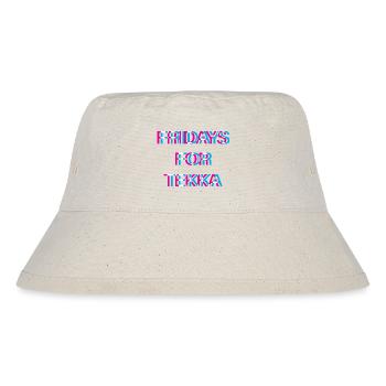 Hardtekk Tekk - Stanley/Stella recycelter Bucket Hat - Naturweiß - Vorne