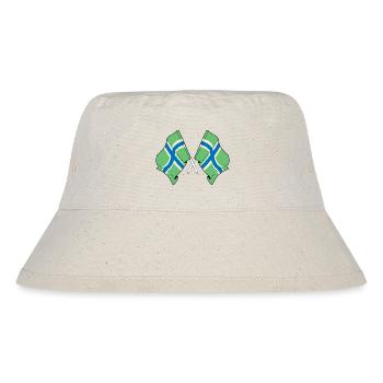 Crossed Flags Gloucestershire - Stanley/Stella Recycled Bucket Hat - natural - Front