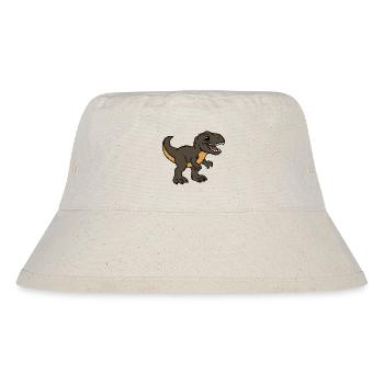 Dinosaurier  - Stanley/Stella recycelter Bucket Hat - Naturweiß - Vorne