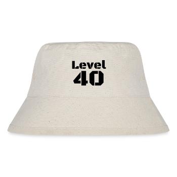 Level 40 - Stanley/Stella recycelter Bucket Hat - Naturweiß - Vorne