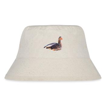 Graugans - Stanley/Stella recycelter Bucket Hat - Naturweiß - Vorne