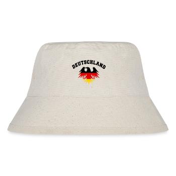 DEUTSCHLAND GERMANY EUROPA DEUTSCHE SPORT FAN - Stanley/Stella recycelter Bucket Hat - Naturweiß - Vorne