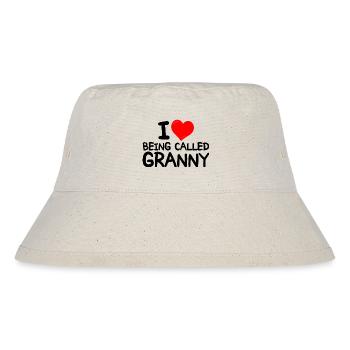 Lustige Idee für Omas Ich liebe es, Oma genannt zu werden - Stanley/Stella recycelter Bucket Hat - Naturweiß - Vorne