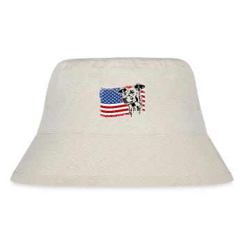 Greyhound America Flag Greyhound Dogs Wilsigns - Bob recyclé Stanley/Stella - blanc naturel - Devant