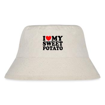 J'aime Ma Patate Douce Couple Thanksgiving - Bob recyclé Stanley/Stella - blanc naturel - Devant