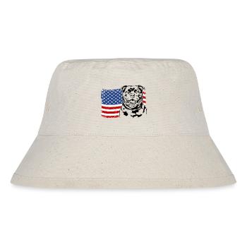 Staffordshire Bull Terrier America Flag Dogs - Stanley/Stella Recycled Bucket Hat - natural - Front